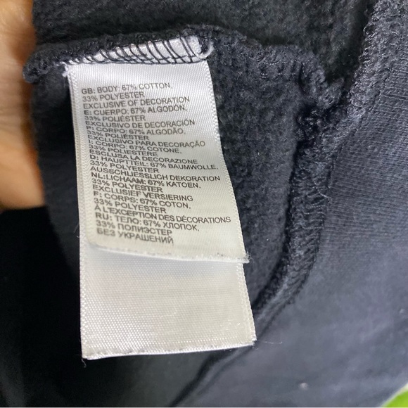 The North Face Hooded Sweatshirt Mens Size M Medium Black Sweater Winter - Picture 7 of 12